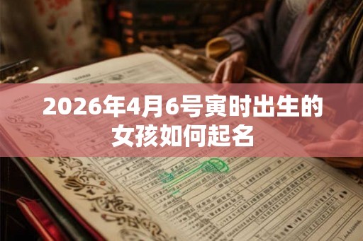2026年4月6号寅时出生的女孩如何起名