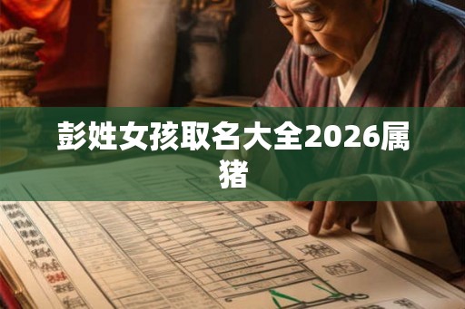 彭姓女孩取名大全2026属猪