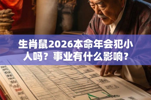 生肖鼠2026本命年会犯小人吗？事业有什么影响？