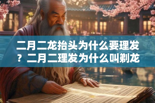 二月二龙抬头为什么要理发？二月二理发为什么叫剃龙头？