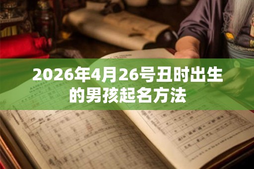 2026年4月26号丑时出生的男孩起名方法
