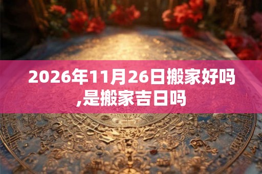 2026年11月26日搬家好吗,是搬家吉日吗 2026年11月26日搬家好吗,是搬家吉日吗
