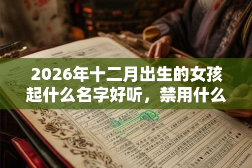 2026年十二月出生的女孩起什么名字好听，禁用什么字