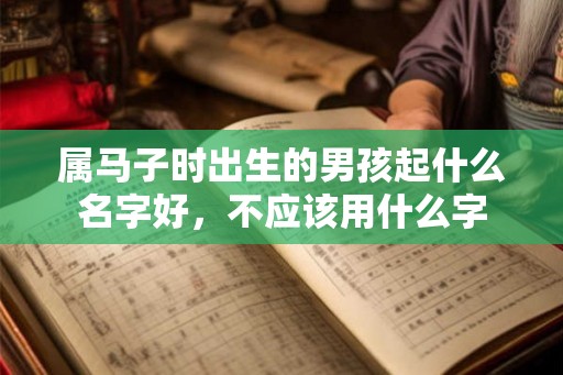 属马子时出生的男孩起什么名字好，不应该用什么字
