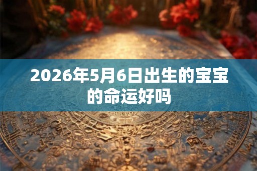 2026年5月6日出生的宝宝的命运好吗