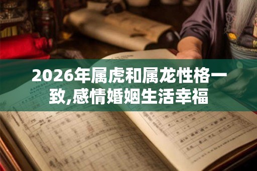 2026年属虎和属龙性格一致,感情婚姻生活幸福