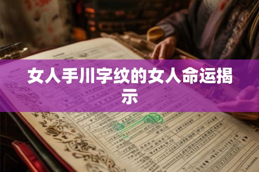 女人手川字纹的女人命运揭示 女人手川字纹的女人命运揭示