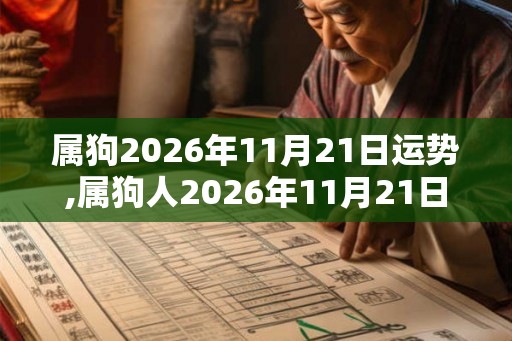 属狗2026年11月21日运势,属狗人2026年11月21日财运,生肖狗2026年11月21日运势