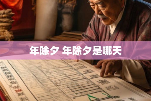 年除夕 年除夕是哪天 年除夕 年除夕是哪天