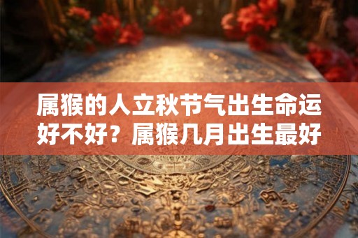 属猴的人立秋节气出生命运好不好?属猴几月出生最好? 属猴的人立秋节气出生命运好不好?属猴几月出生最好?