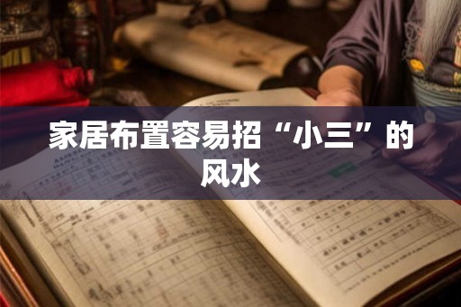 家居布置容易招“小三”的风水