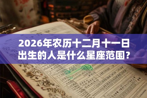 2026年农历十二月十一日出生的人是什么星座范围？