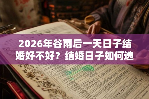 2026年谷雨后一天日子结婚好不好？结婚日子如何选择？