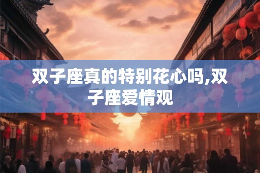 双子座真的特别花心吗,双子座爱情观
