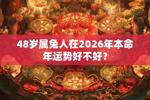48岁属兔人在2026年本命年运势好不好？