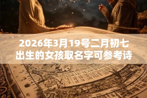 2026年3月19号二月初七出生的女孩取名字可参考诗经