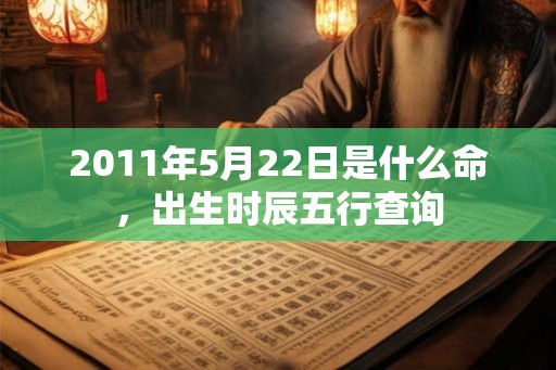 2011年5月22日是什么命，出生时辰五行查询