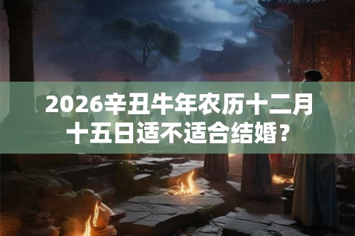 2026辛丑牛年农历十二月十五日适不适合结婚？