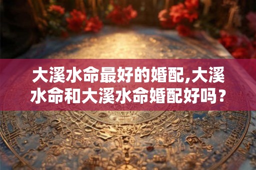 大溪水命最好的婚配,大溪水命和大溪水命婚配好吗？