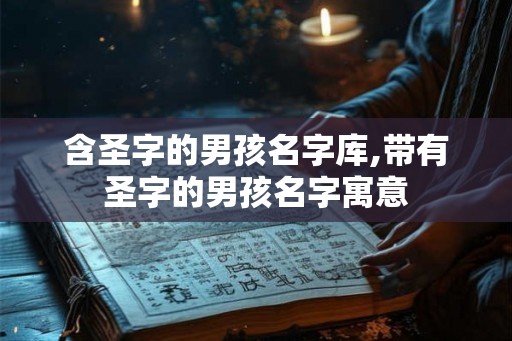含圣字的男孩名字库,带有圣字的男孩名字寓意