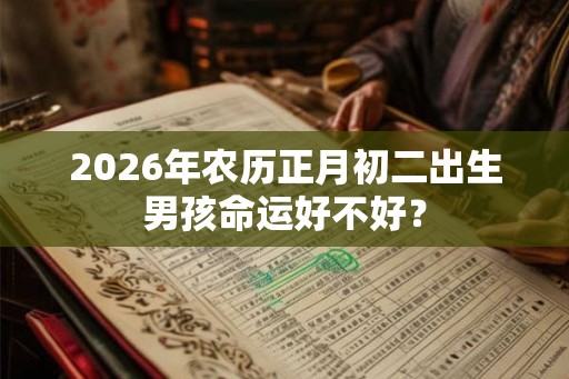 2026年农历正月初二出生男孩命运好不好？