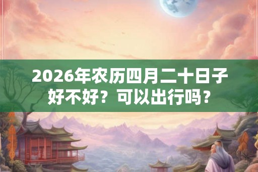 2026年农历四月二十日子好不好？可以出行吗？