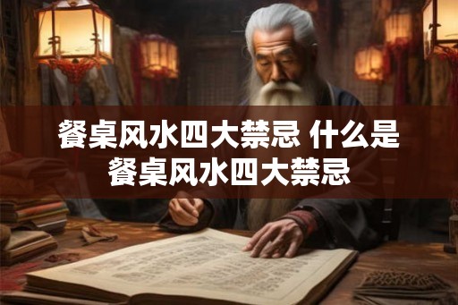 餐桌风水四大禁忌 什么是餐桌风水四大禁忌