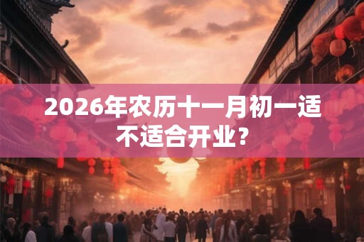 2026年农历十一月初一适不适合开业？