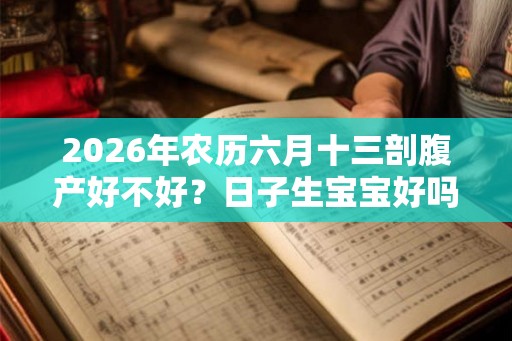 2026年农历六月十三剖腹产好不好？日子生宝宝好吗？