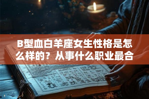 B型血白羊座女生性格是怎么样的？从事什么职业最合适？