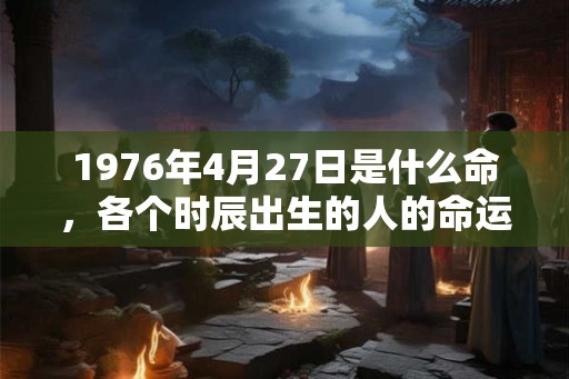 1976年4月27日是什么命，各个时辰出生的人的命运