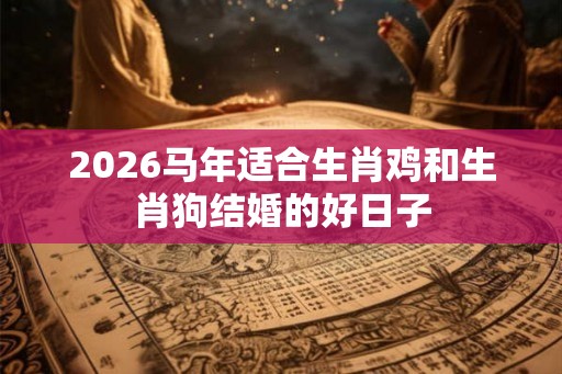 2026马年适合生肖鸡和生肖狗结婚的好日子