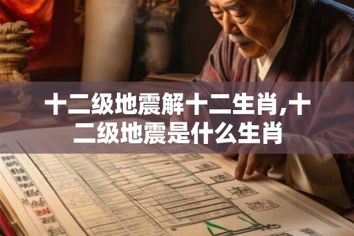 十二级地震解十二生肖,十二级地震是什么生肖