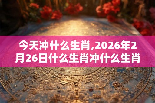 今天冲什么生肖,2026年2月26日什么生肖冲什么生肖