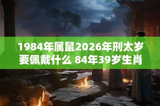 1984年属鼠2026年刑太岁要佩戴什么 84年39岁生肖鼠犯太岁怎么化解