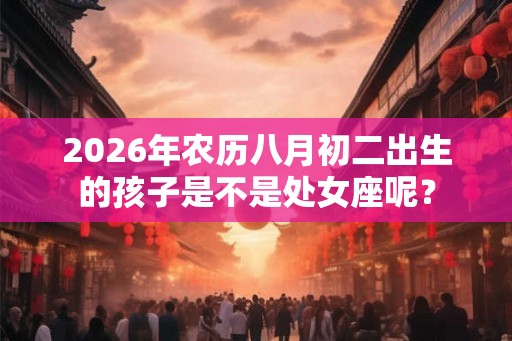 2026年农历八月初二出生的孩子是不是处女座呢？