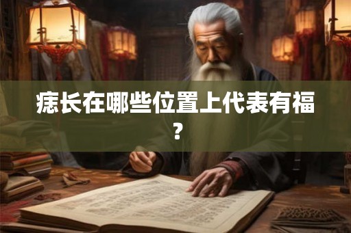 痣长在哪些位置上代表有福？