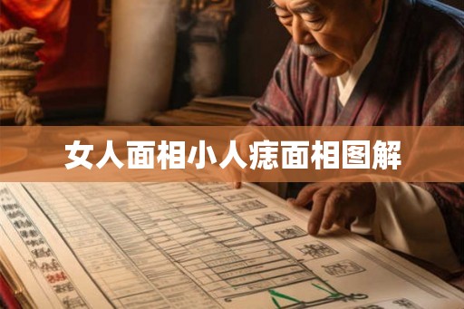女人面相小人痣面相图解