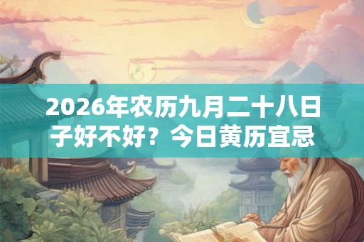 2026年农历九月二十八日子好不好?今日黄历宜忌 2026年农历九月二十八日子好不好?今日黄历宜忌