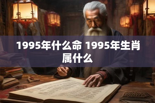 1995年什么命 1995年生肖属什么