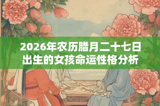 2026年农历腊月二十七日出生的女孩命运性格分析