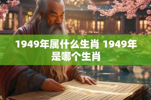 1949年属什么生肖 1949年是哪个生肖
