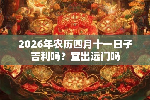 2026年农历四月十一日子吉利吗？宜出远门吗