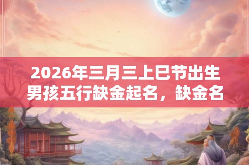 2026年三月三上巳节出生男孩五行缺金起名,缺金名字推荐 2026年三月三上巳节出生男孩五行缺金起名,缺金名字推荐
