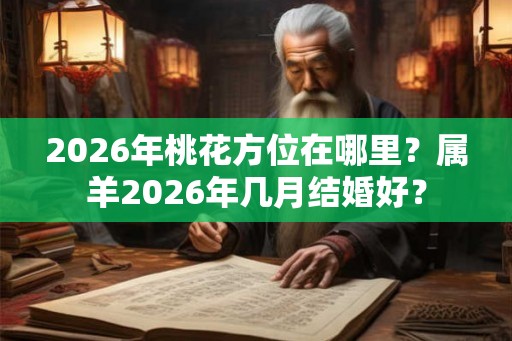 2026年桃花方位在哪里？属羊2026年几月结婚好？