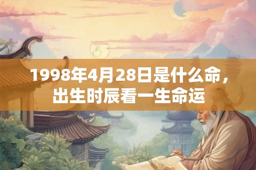1998年4月28日是什么命，出生时辰看一生命运