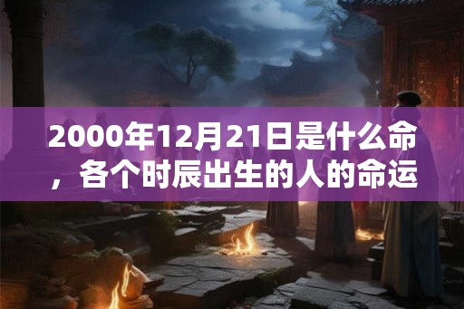 2000年12月21日是什么命，各个时辰出生的人的命运