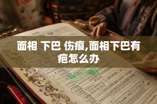 面相 下巴 伤痕,面相下巴有疤怎么办