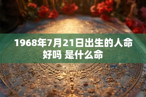 1968年7月21日出生的人命好吗 是什么命