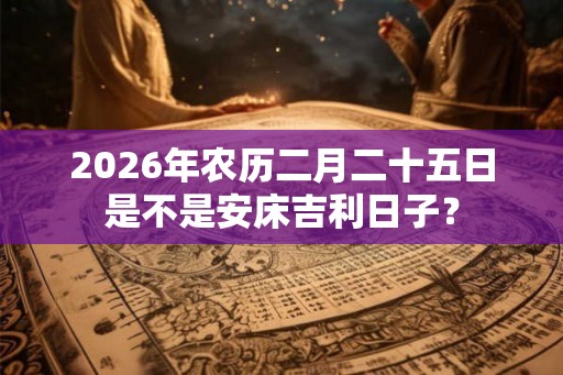 2026年农历二月二十五日是不是安床吉利日子？